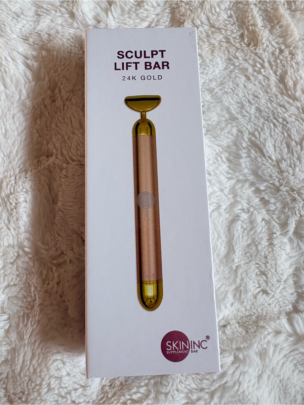 NIB Sculpt Lift Bar 24K Gold - Rose Gold Facial Massager